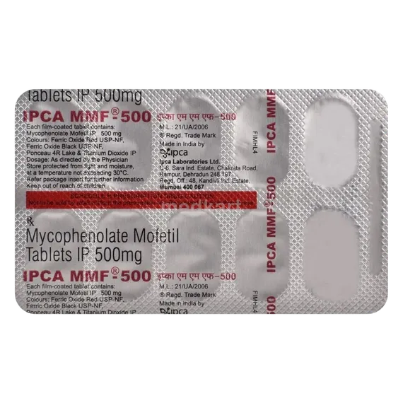 mmf 500mg tablet 10's